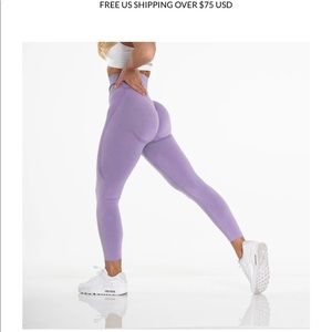 NVGTN lilac contour seamless leggings